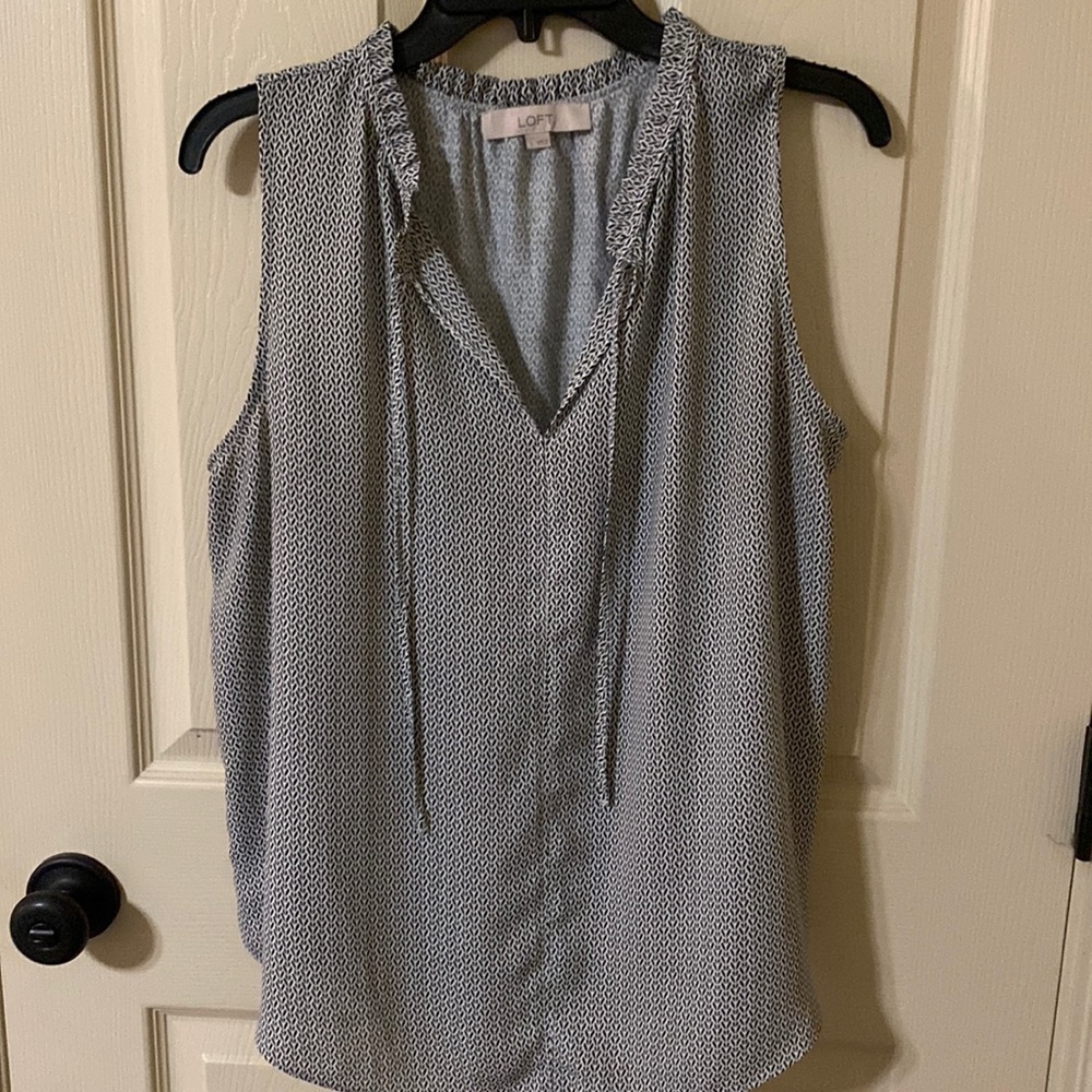 Loft sleeveless dress blouse